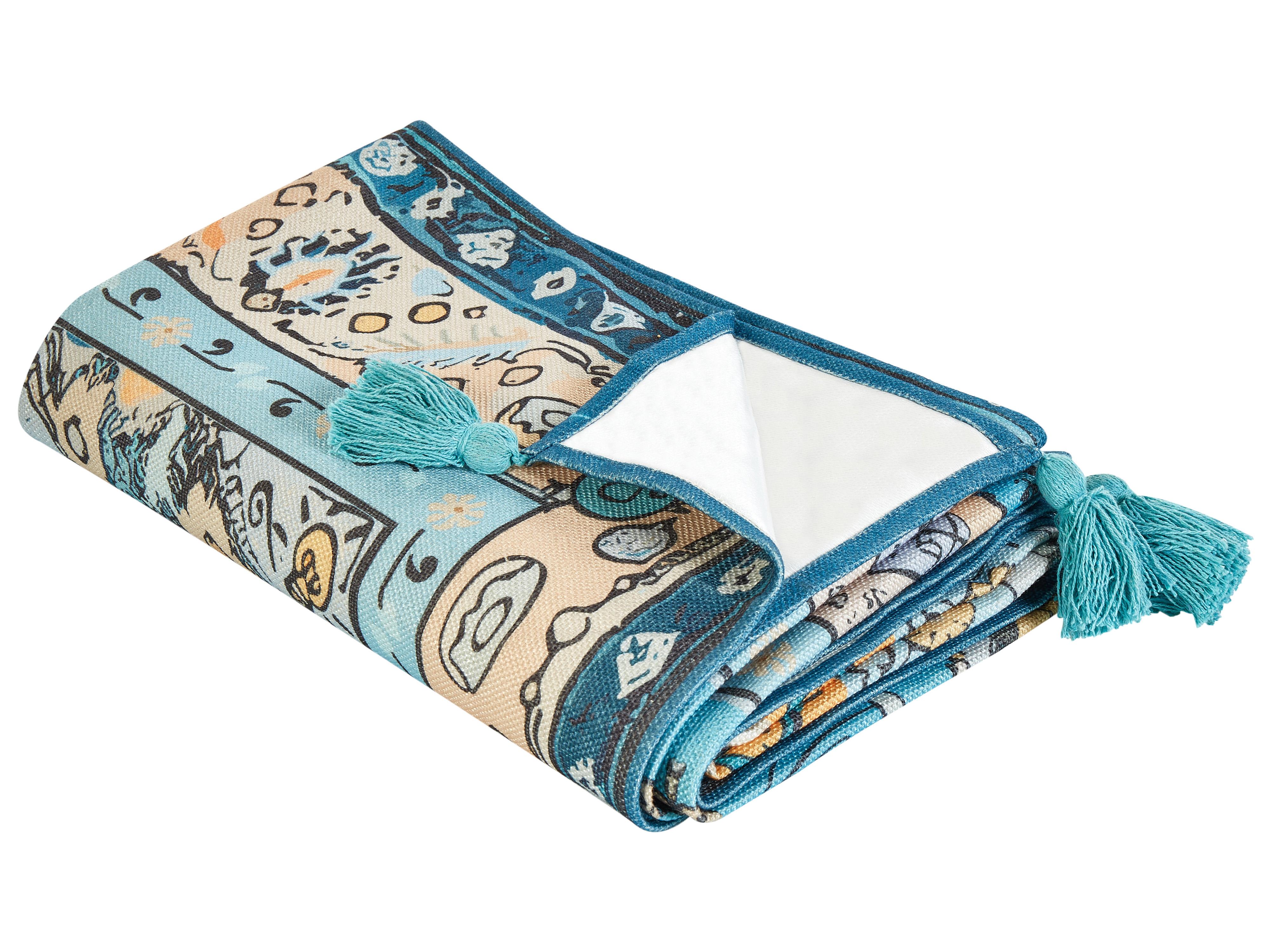 Picnic Blanket KOTLA 200 x 200 cm Blue