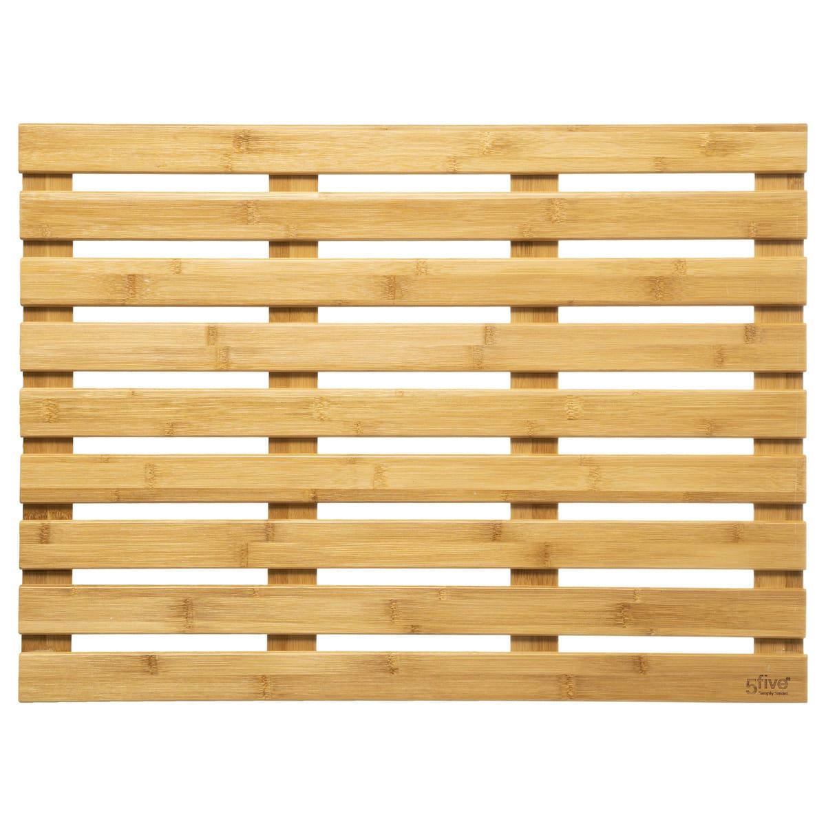 - Caillebotis pour salle de bain 50 x 68 cm Bambou - Five