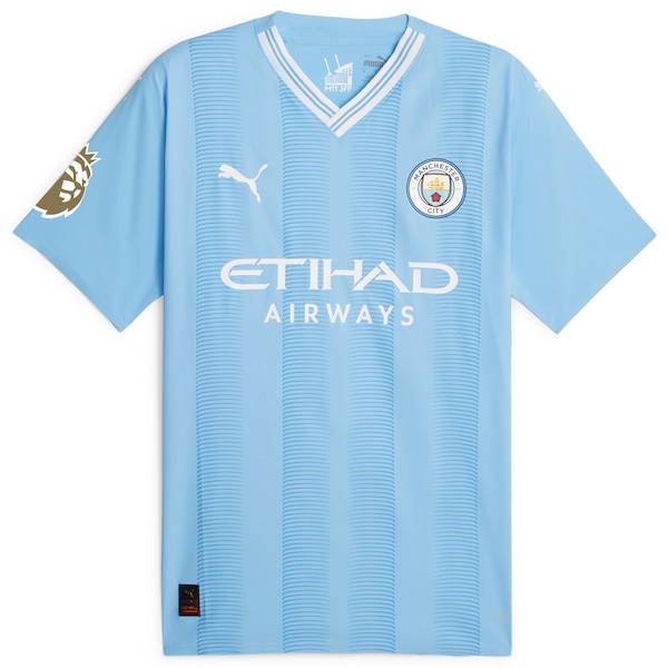 Julián Álvarez Manchester City Puma 2023/24 Home Authentic Player Jersey - Sky Blue