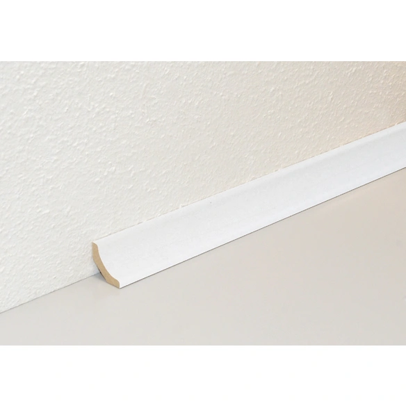 Hohlkehlleiste, Holzoptik birkenfarben, MDF, LxHxT: 240 x 2,2 x 2,2 cm