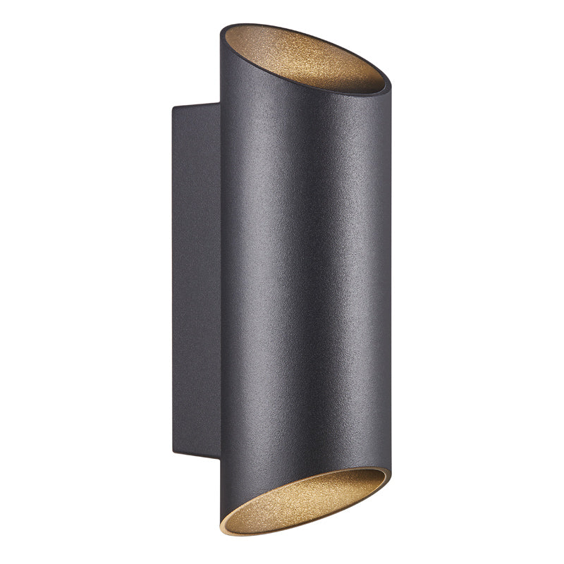 Nordlux Nico Wandlamp Buiten - Ø7,7cm - 2-lichts GU10 - IP54 - Zwart