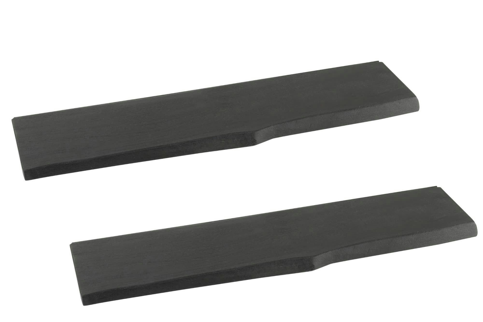 EDGAR - Lot de 2 etagère murale rectangulaire en bois d'acacia l115