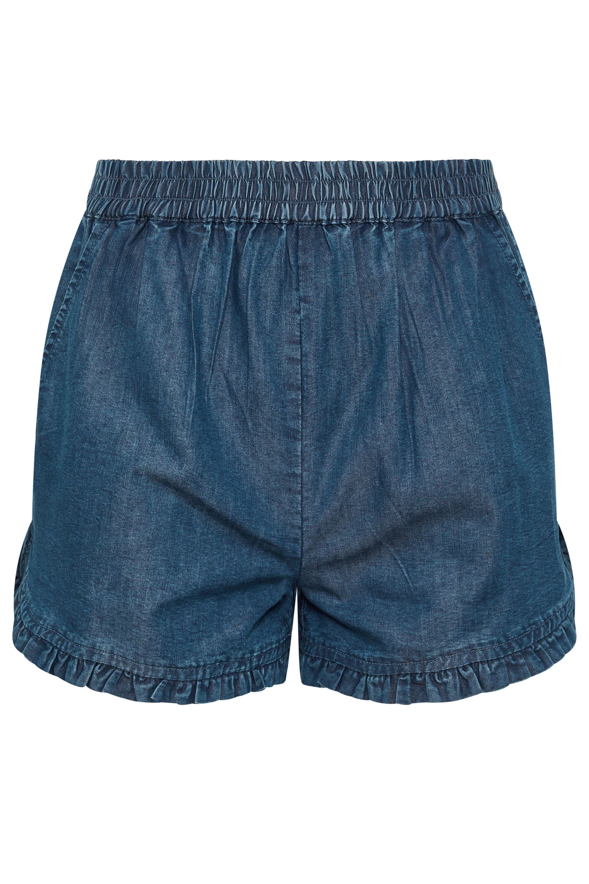PixieGirl Petite Frill Denim Shorts