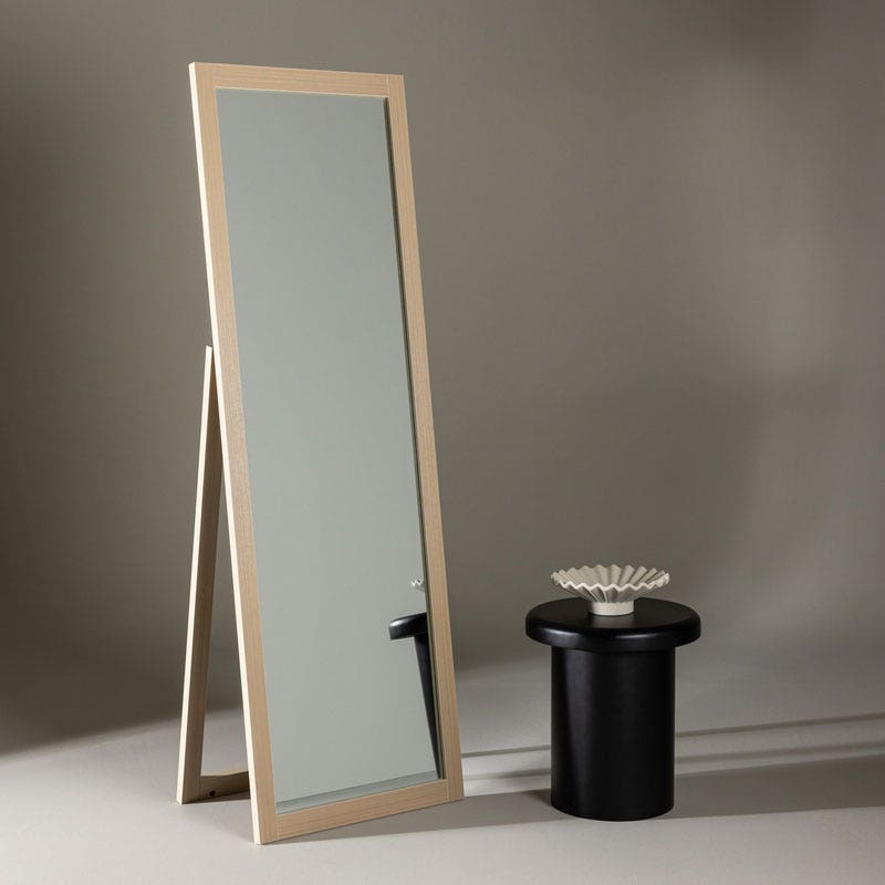 Nest living Ruby Staande Houten Spiegel 170 x 55 cm - Whitewash