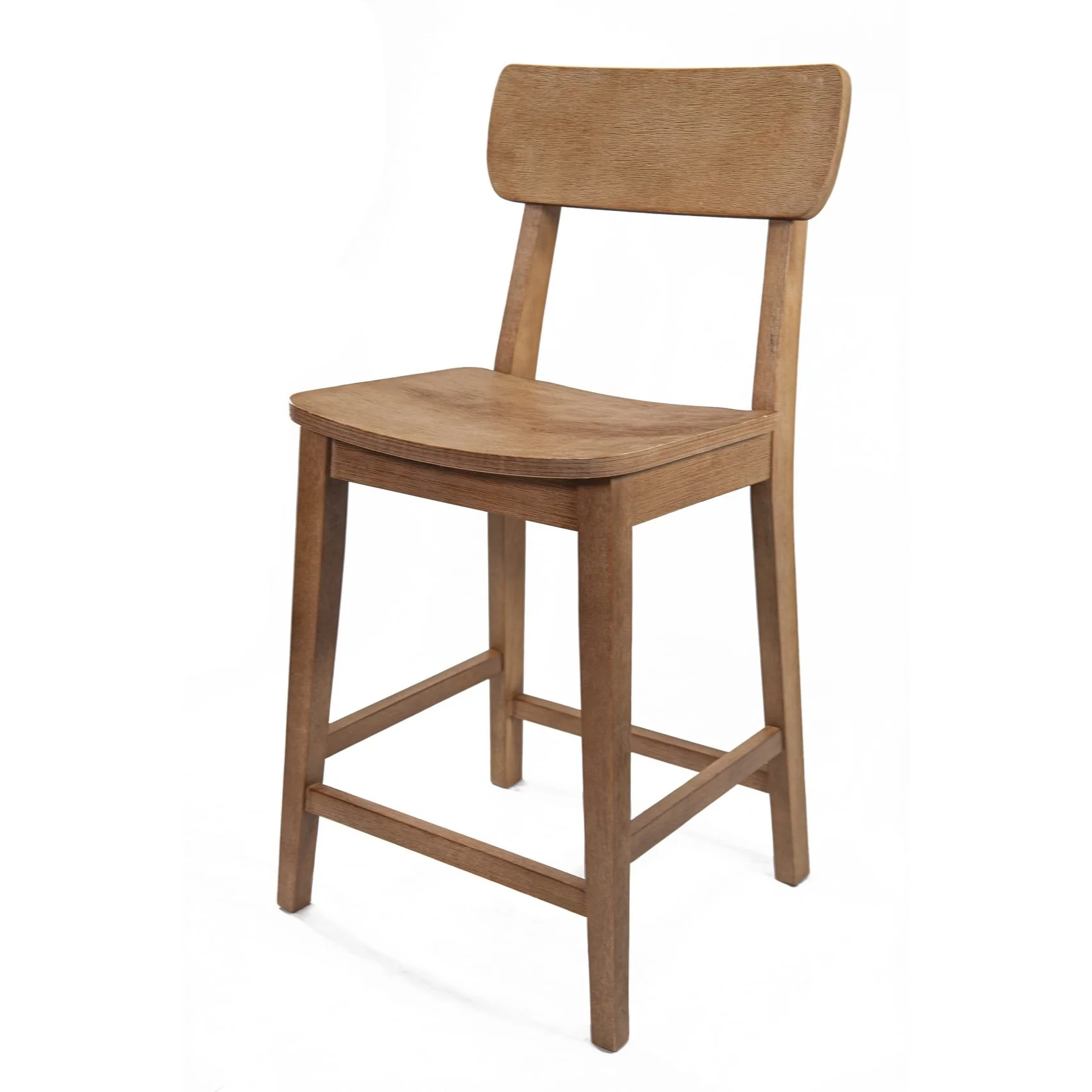Rustic 24-inch Torino Wood Counter Stool