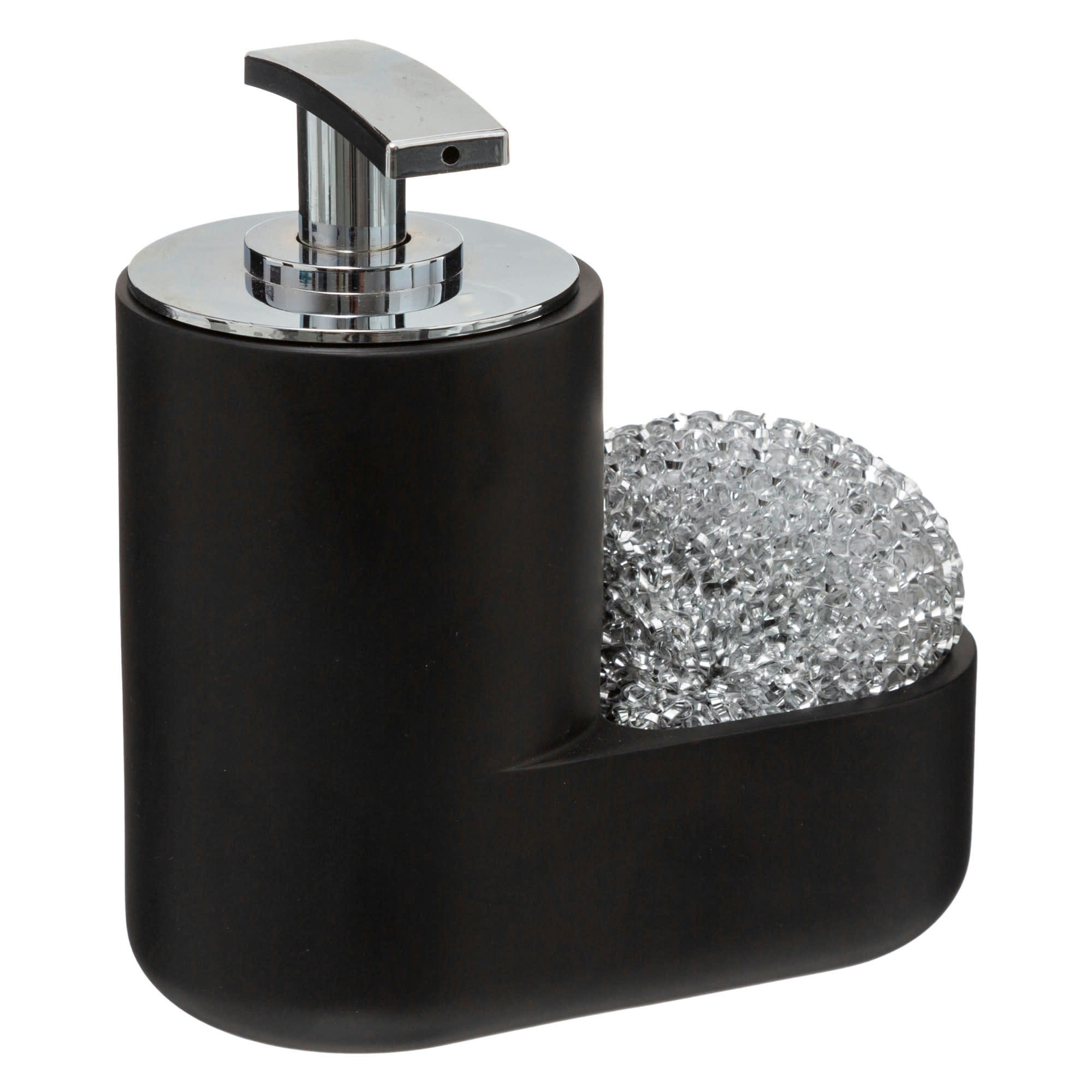 - Distributeur liquide vaisselle + éponge noir
