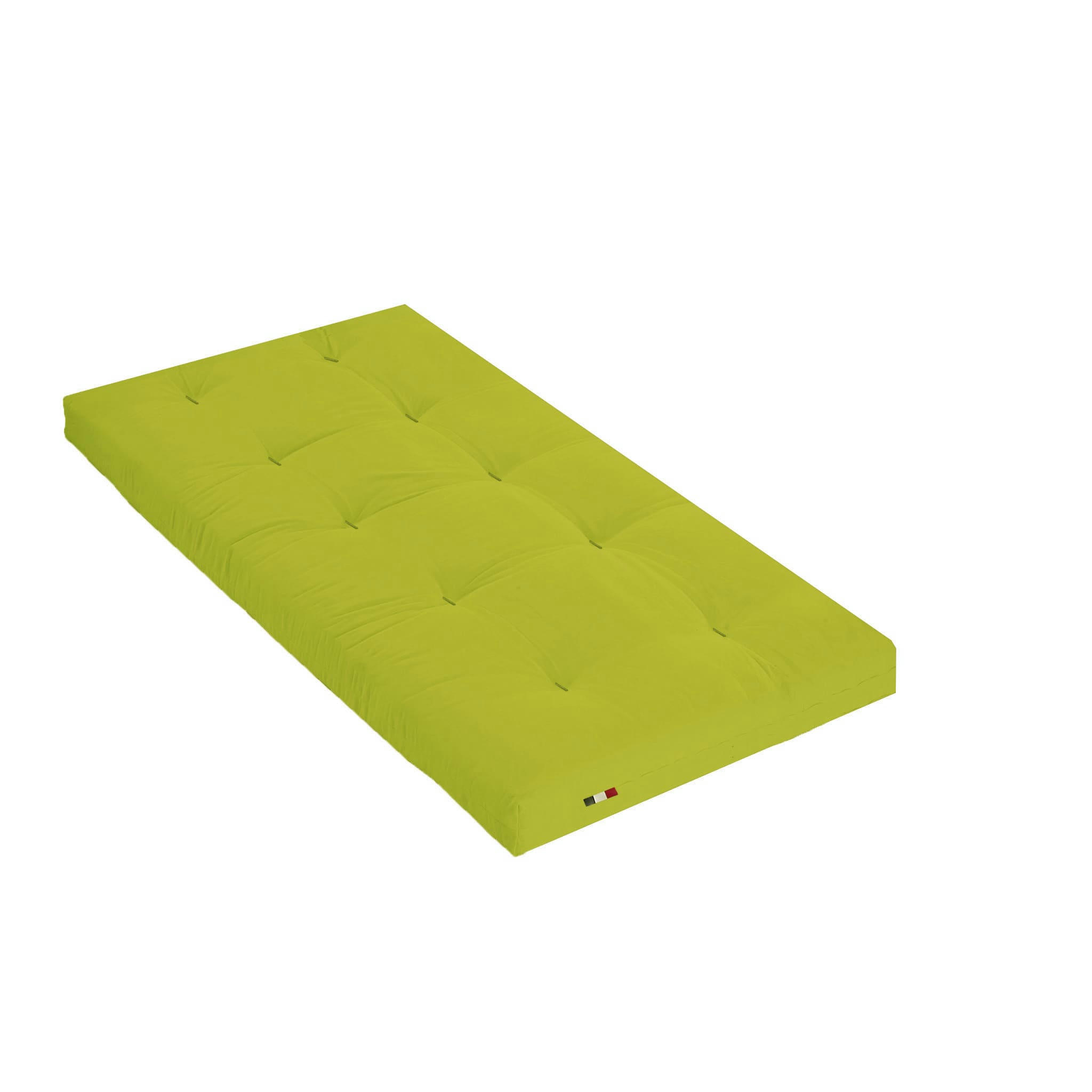 - Matelas futon coton traditionnel, 13cm vert 90x190