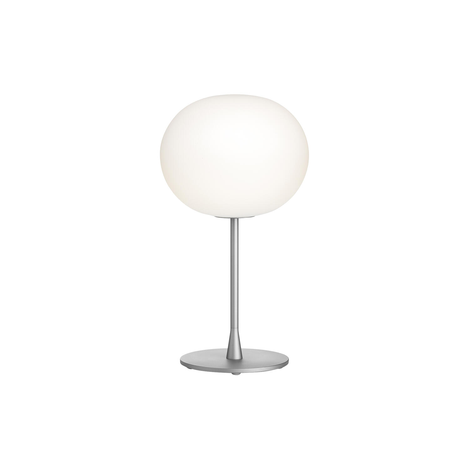 Glo-Ball T1 Table Lamp, silver/opal