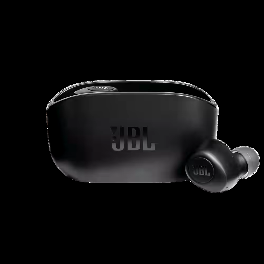 JBL Vibe 100 True Wireless Earbuds Headphones with JBL Deep Bass Sound & 20 Hours of Combined Playback, Black