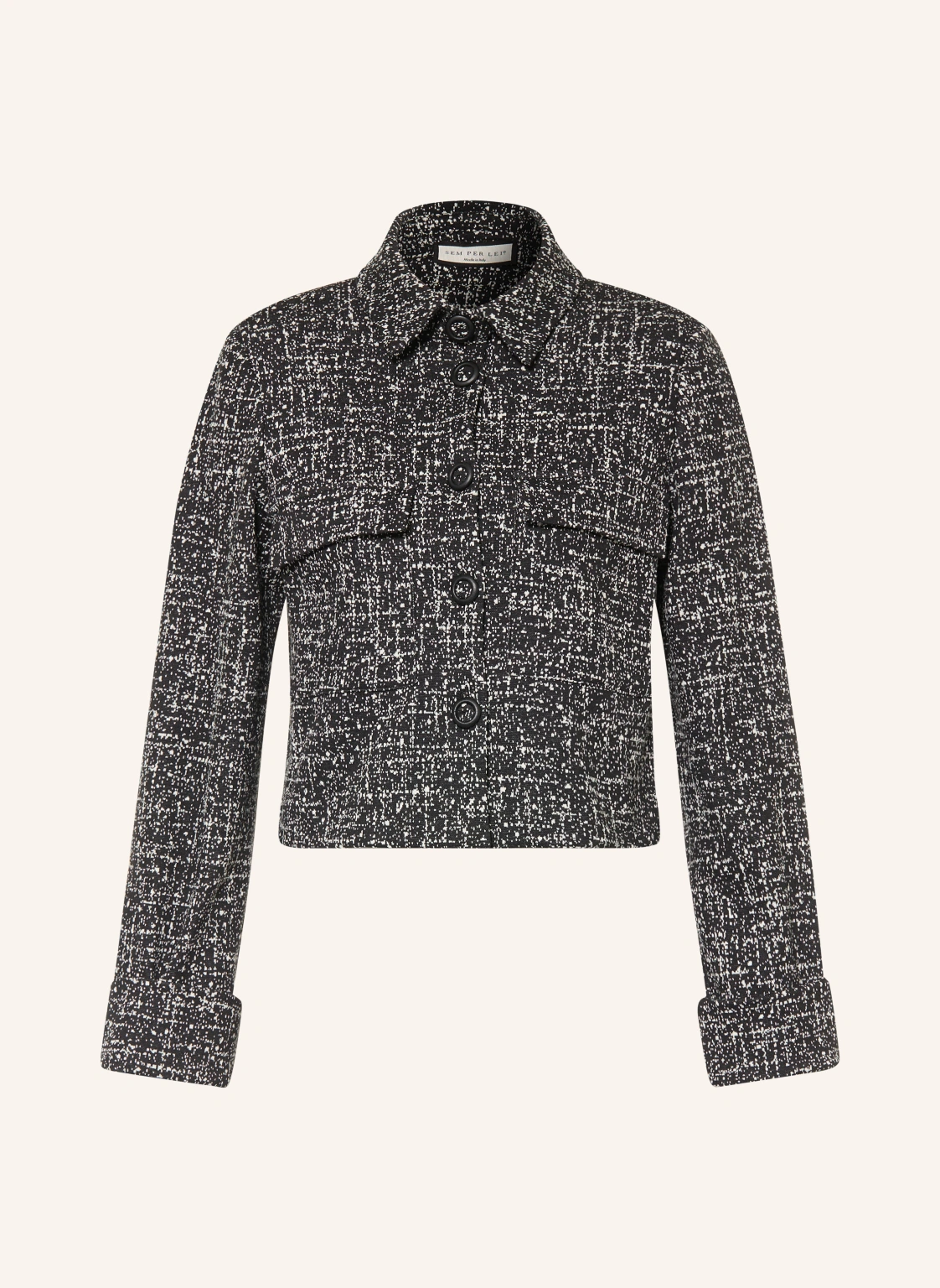 SEM PER LEI Kastenjacke aus Jersey