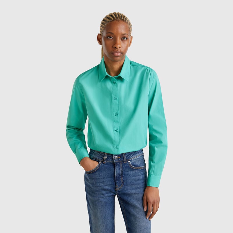 Regular fit cotton shirt