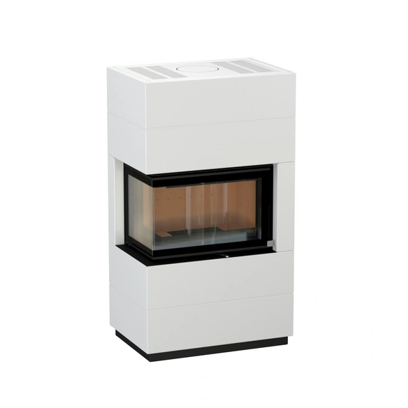Kaminbausatz »Integra Plus Line«, weiß, links, 8 kW