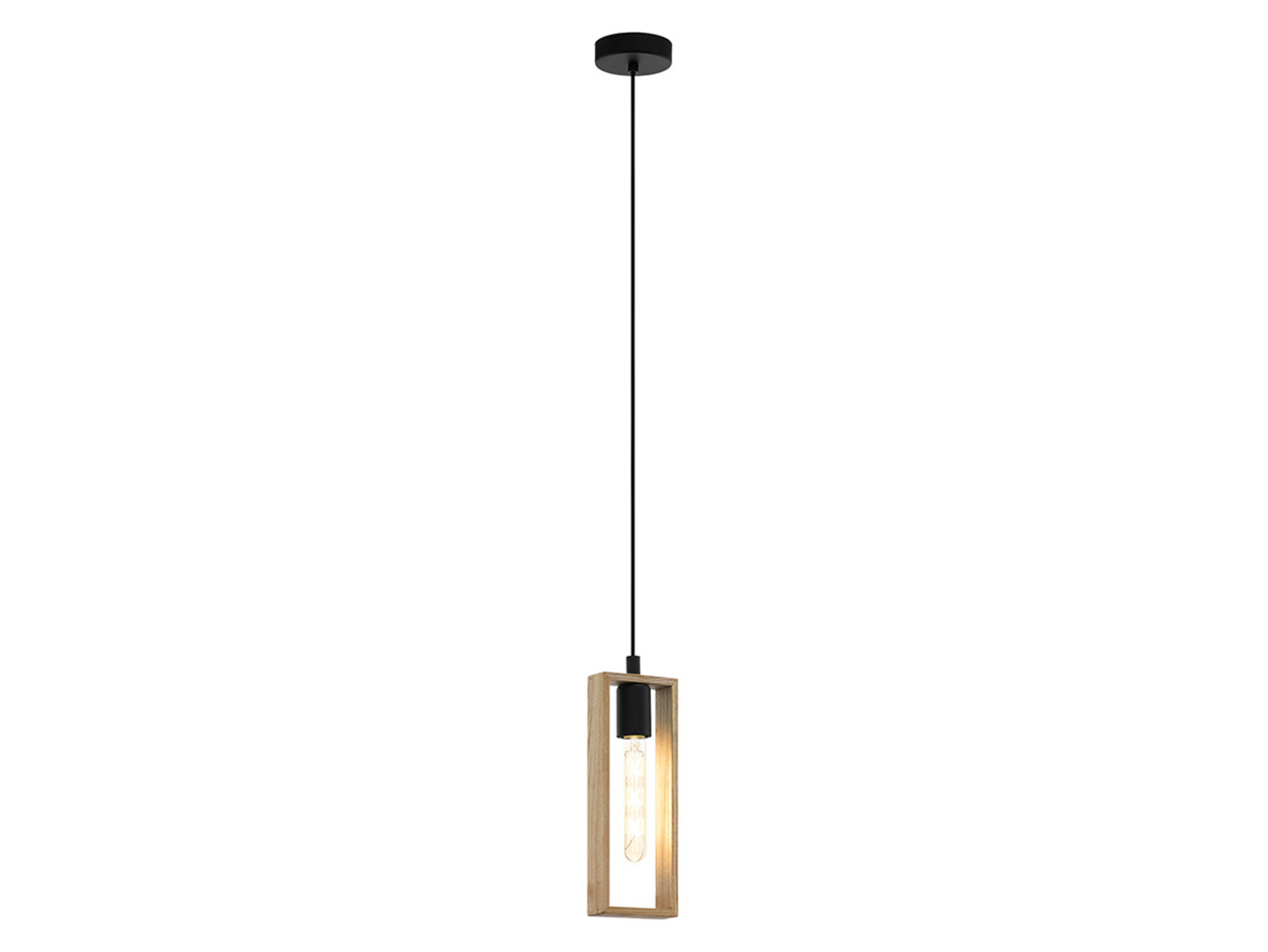 Lampa wisząca Littleton metalowa czarna