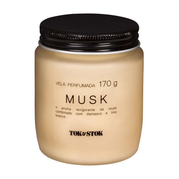 VELA PERFUMADA POTE MUSK ESSENCIALS