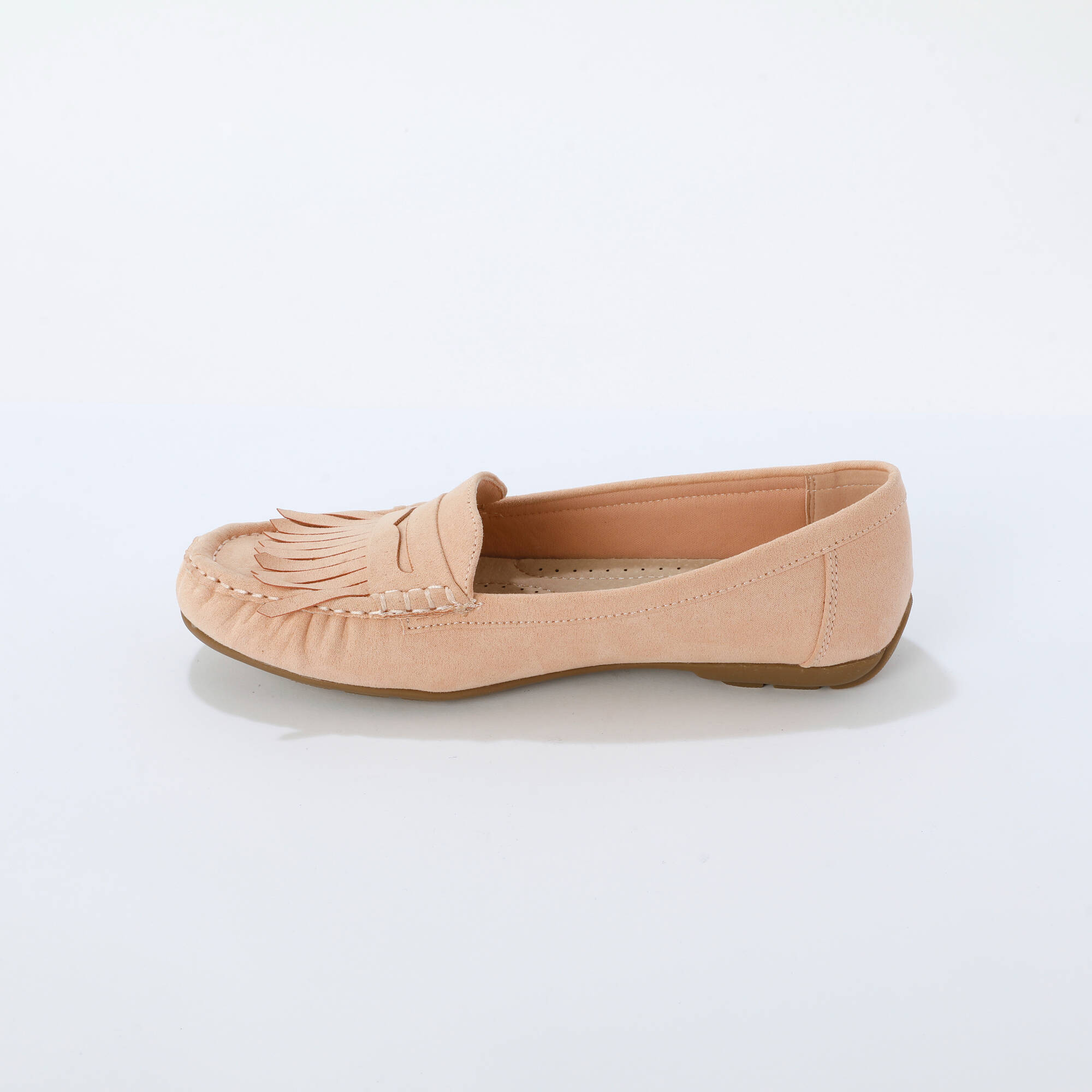 Mocassins souples textile microfibre
