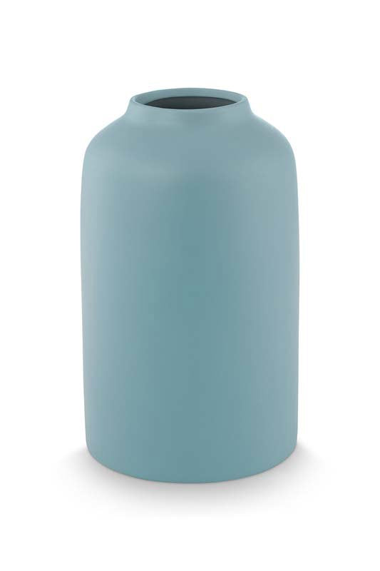 Pip Studio Vaas - Keramiek - Lichtblauw - 30cm