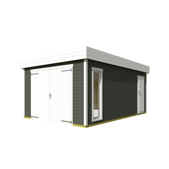 Blockgarage »Bahamas«, B: 820 cm (Außenmaß), Holz