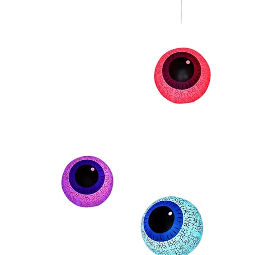 NNETM Haunting Hues: Inflatable Ghost Eyeball with Color-Changing LED