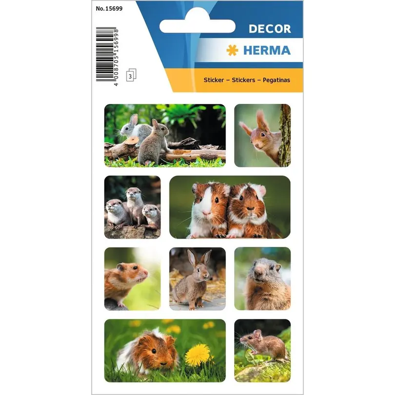 Sticker 30er-Set Motivsticker Nagetiere