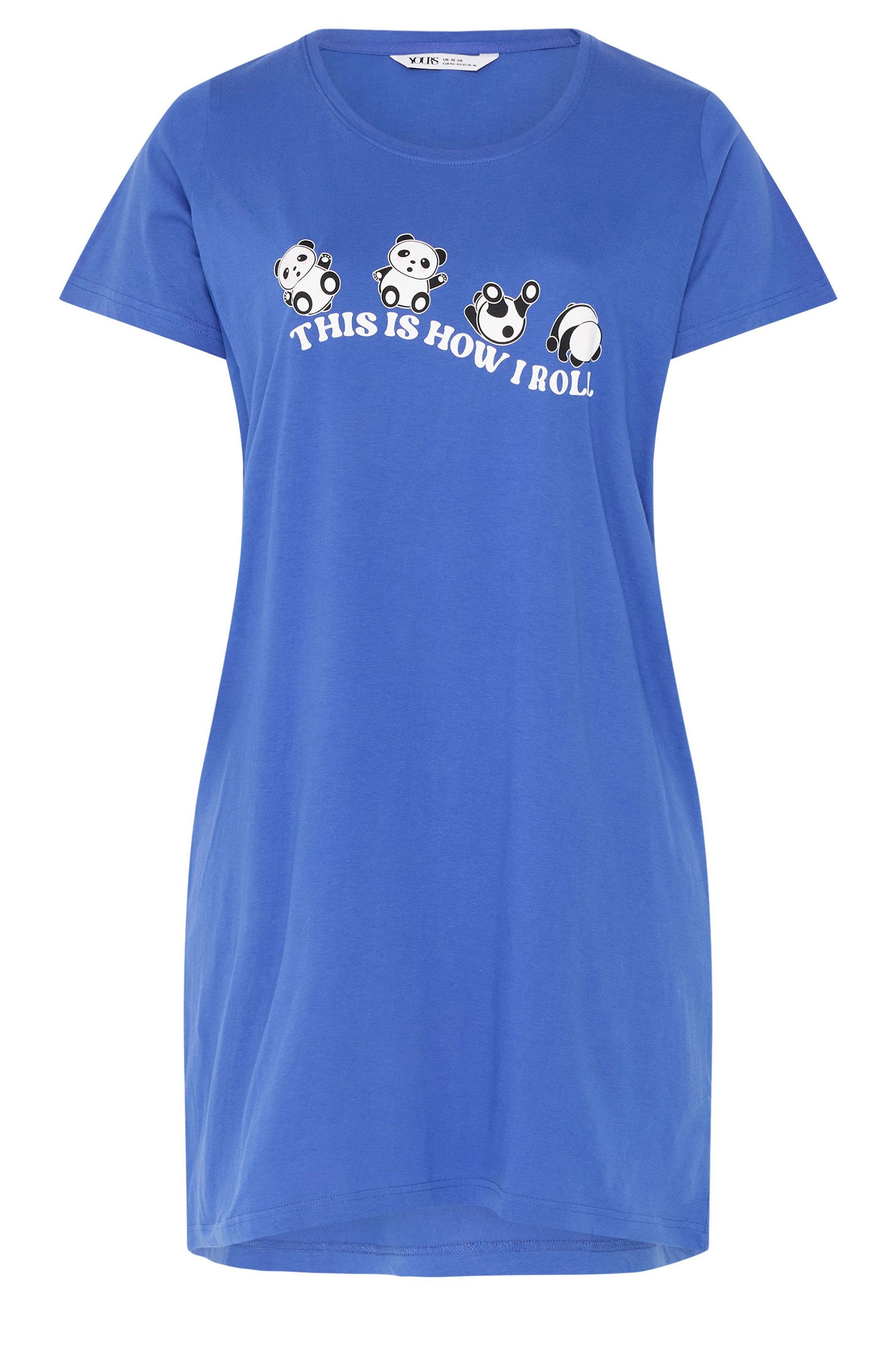 Yours Panda Dipped Back Nightdress