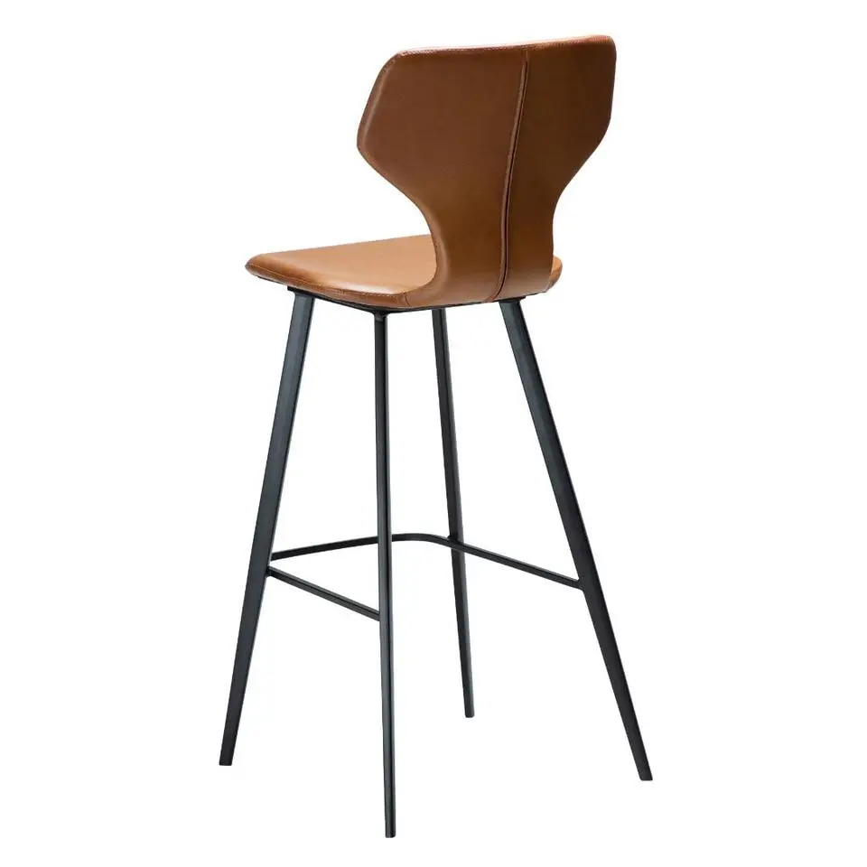 Hioshop SIT Dan-Form barstoel PU-kunstleer lichtbruin