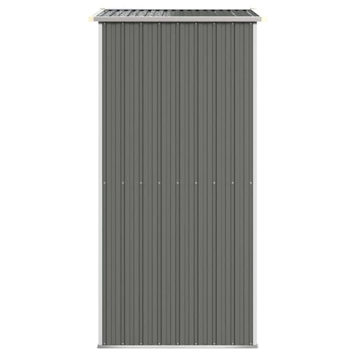 NNEVL Garden Shed Light Grey 192x108x223 cm Galvanised Steel