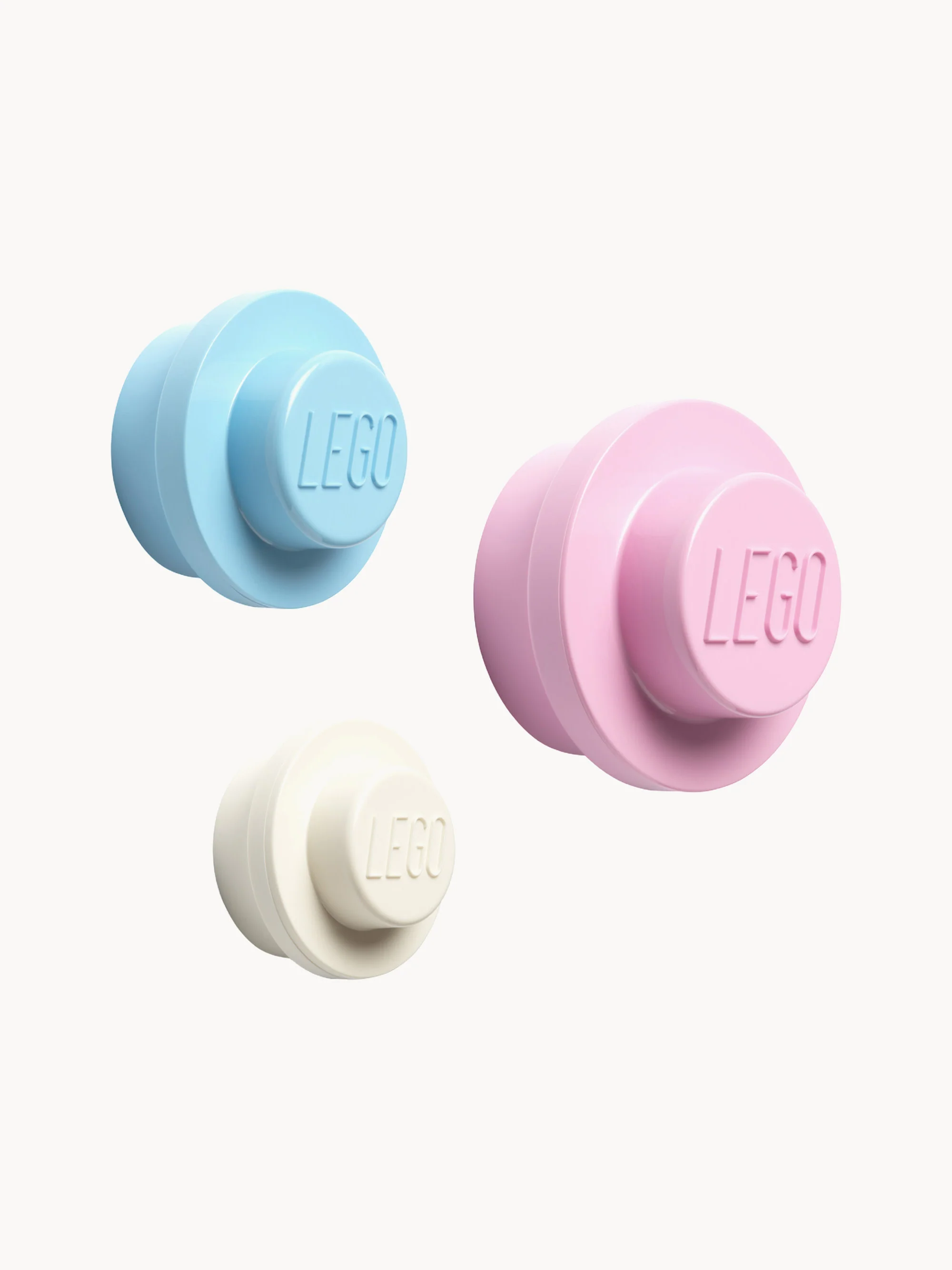 Kinder-Wandhaken Brick, 3er-Set