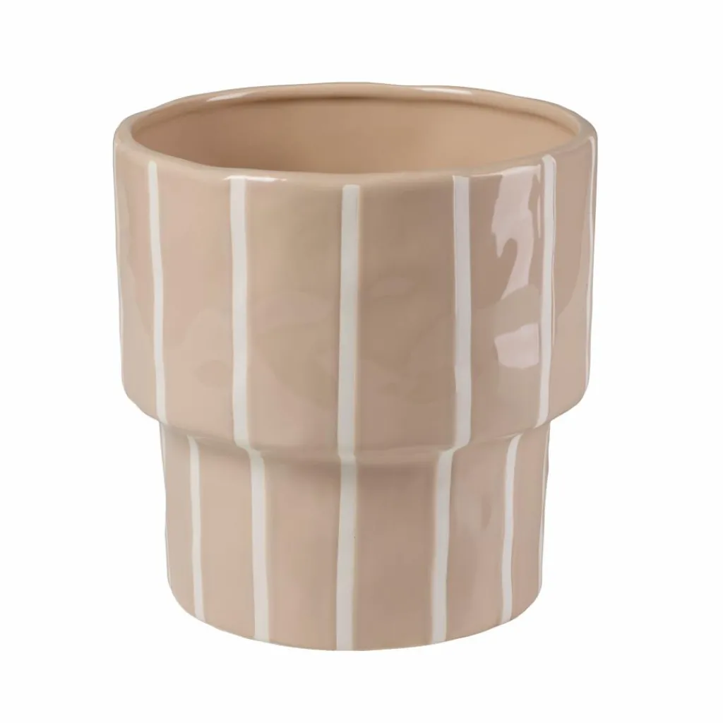 Pots De Fleurs^CASA STRIPES Pot De Fleurs Sable