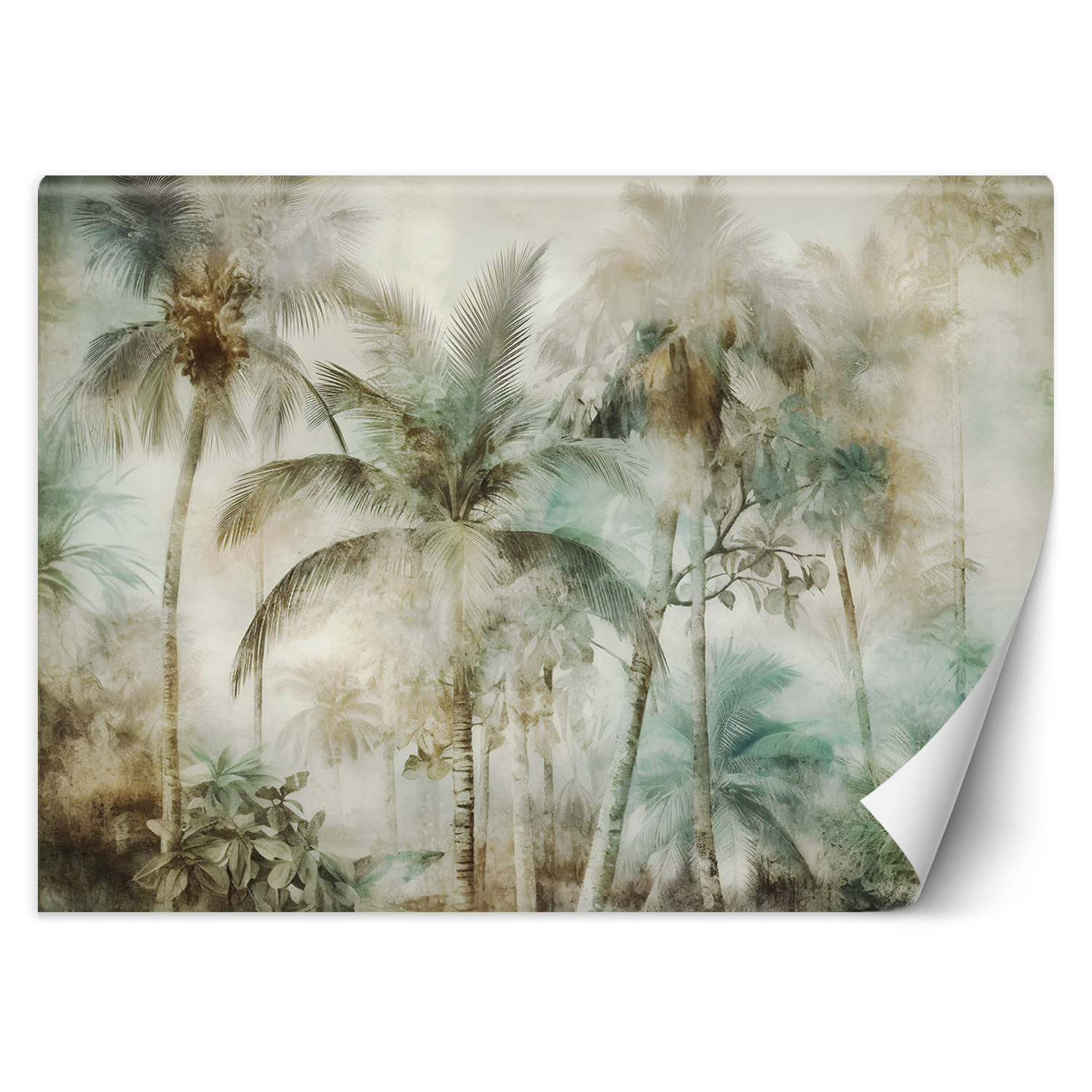 Feeby Fototapeta, Tropikalne palmy vintage 150x105
