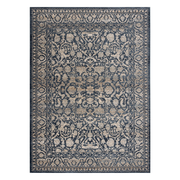 Dywan wełniany NAIN Ornament vintage 7557/51944 beż / granat 80x150 cm