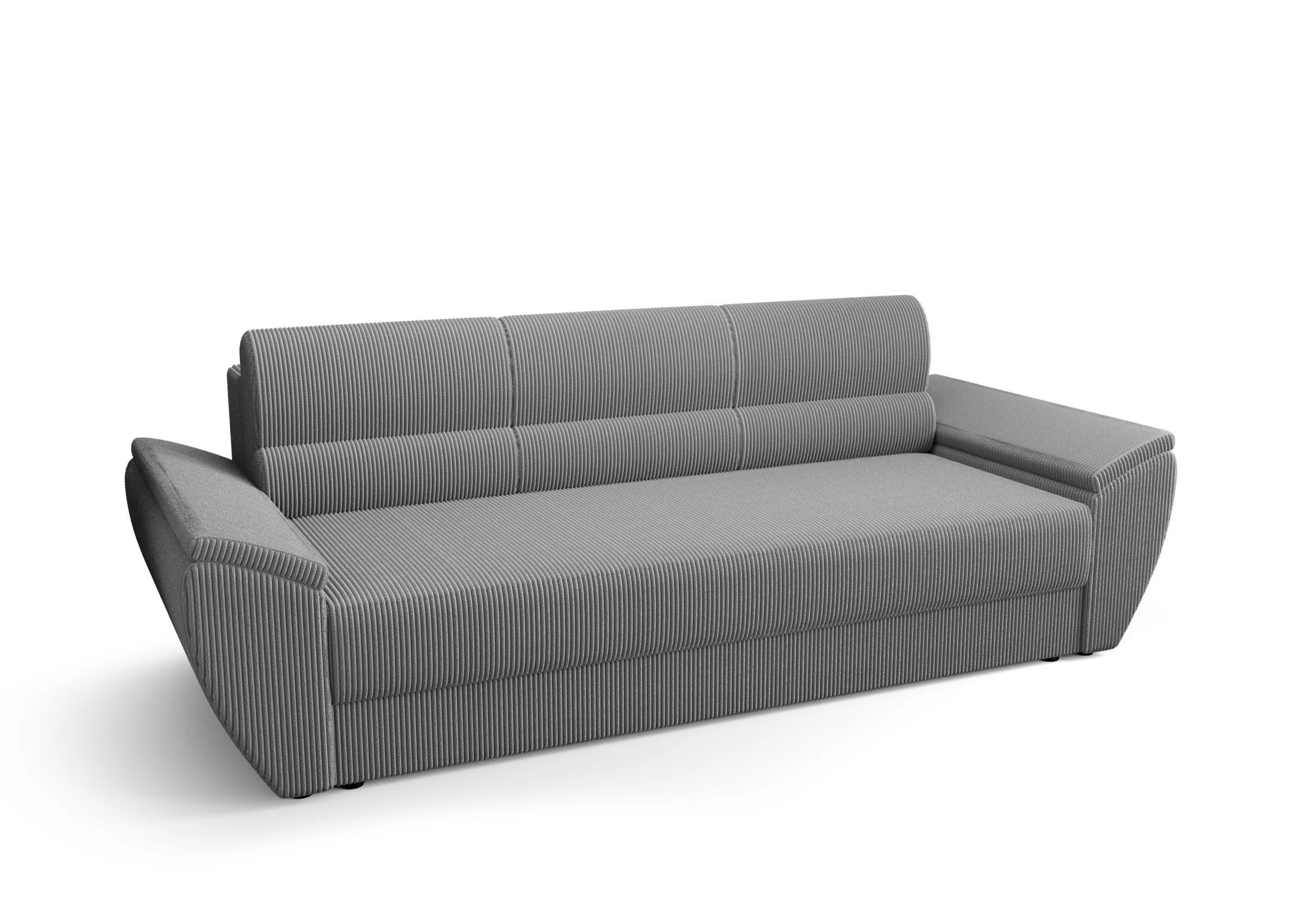 Sofa REBIBIS z funkcją spania poso 110 jasnoszary