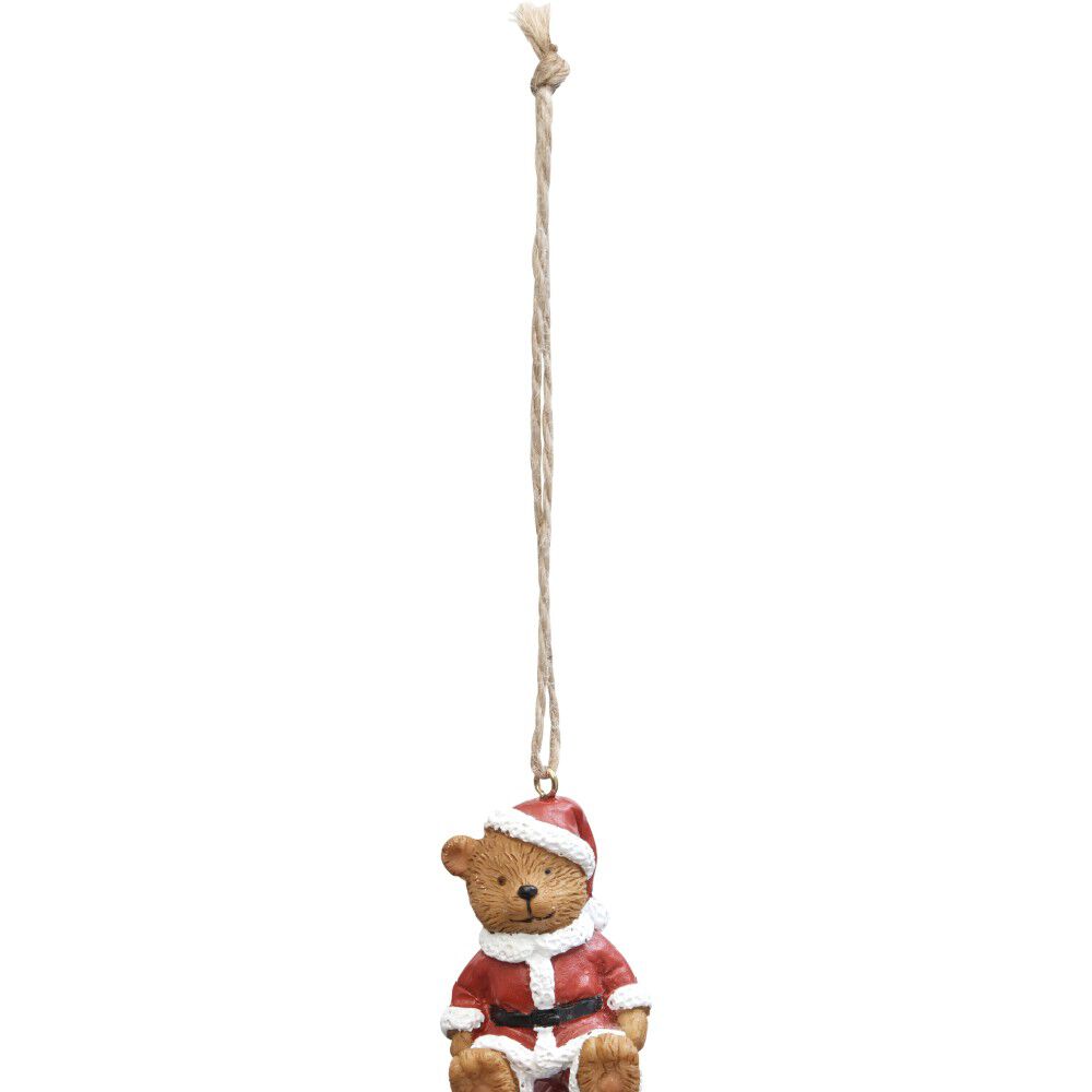 Suspension de No&euml;l forme Ours brun vintage