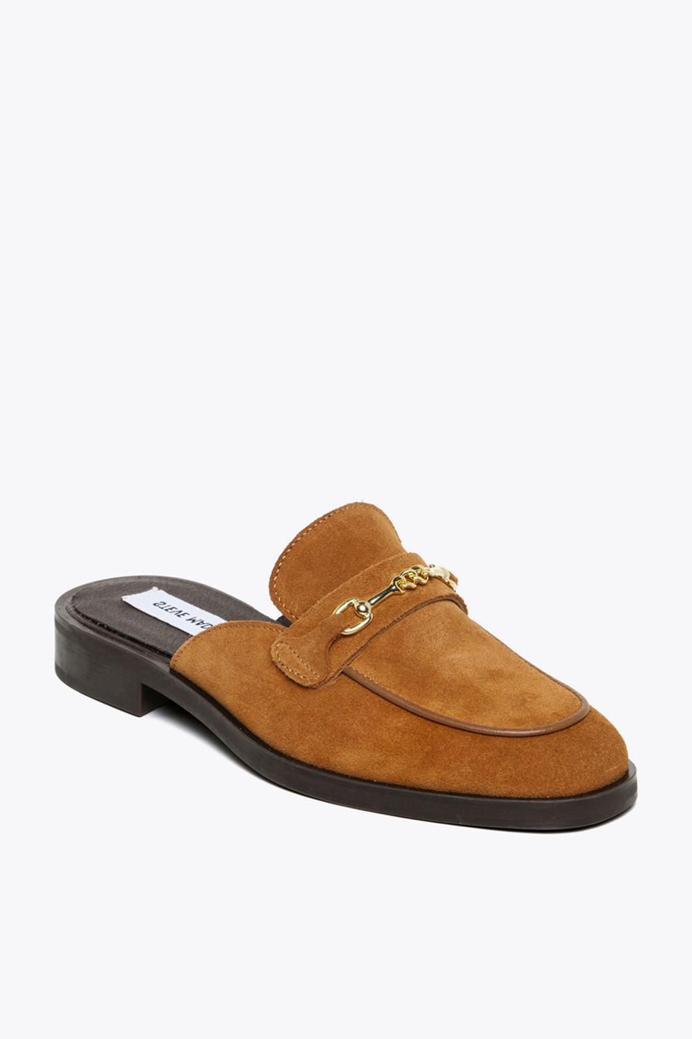 STEVE MADDEN Nada Mule Tan' Suede Flats