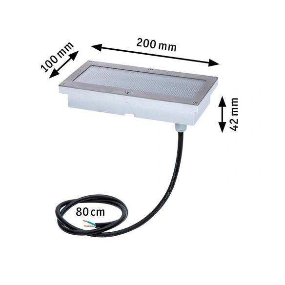 Bodeneinbauleuchte »Brick«, LED, 5 W, Einbautiefe: 3,65 cm