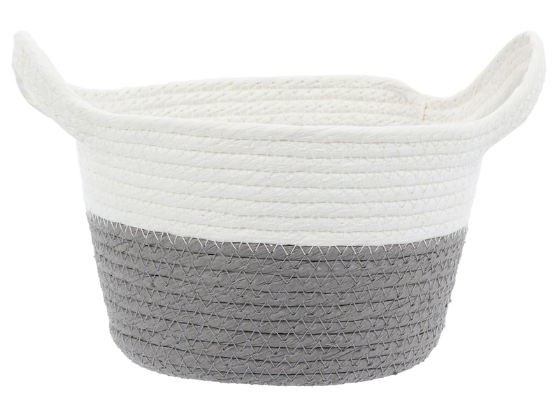 Koszyk Spring 21 cm biało-szary