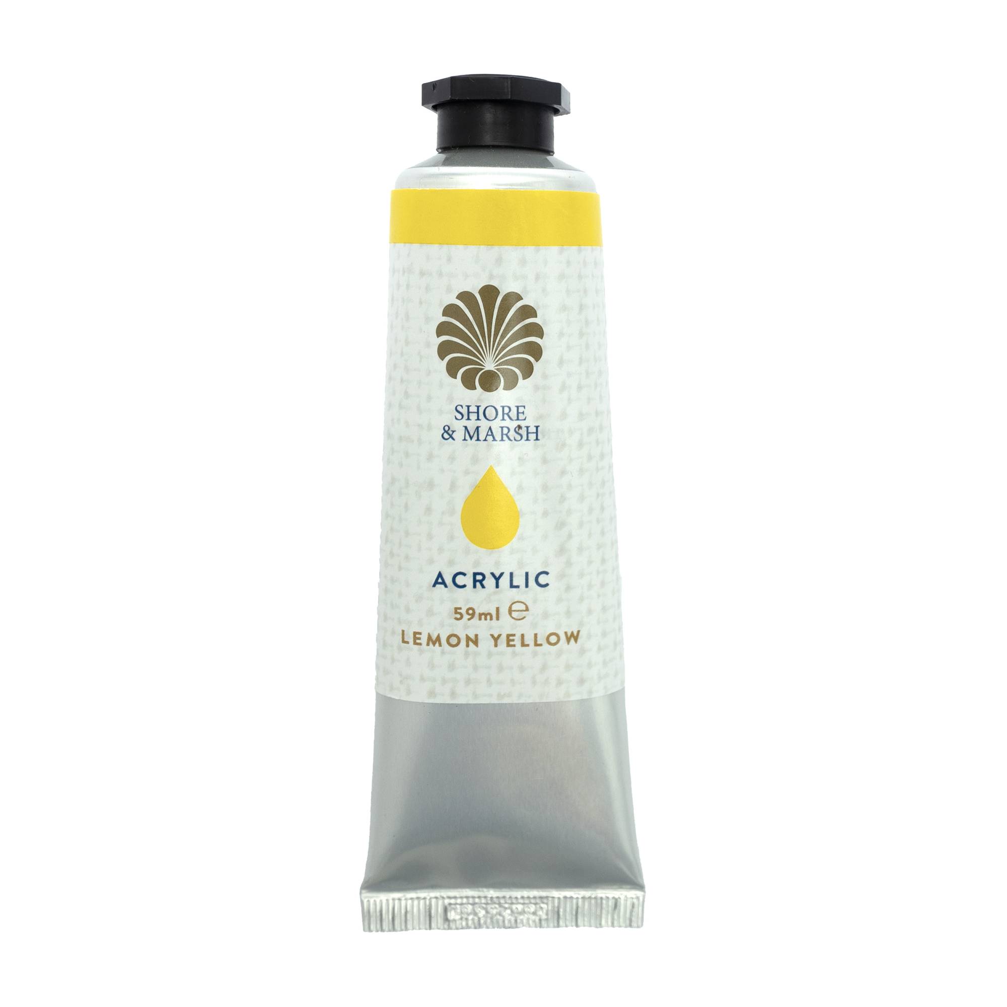 Shore & Marsh Lemon Yellow Acrylic Paint 59ml