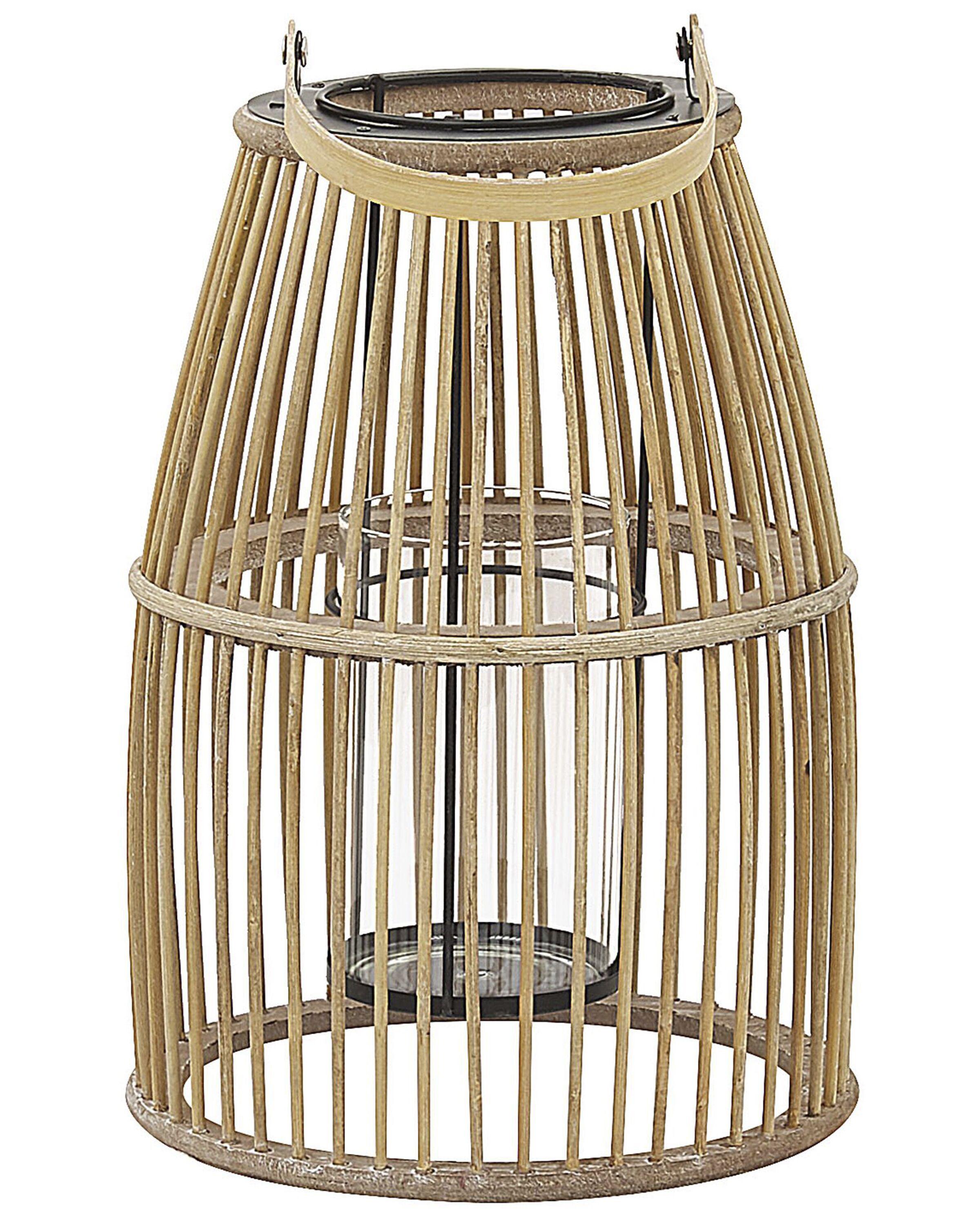 Lantern HOSTE Bamboo 32 cm Beige