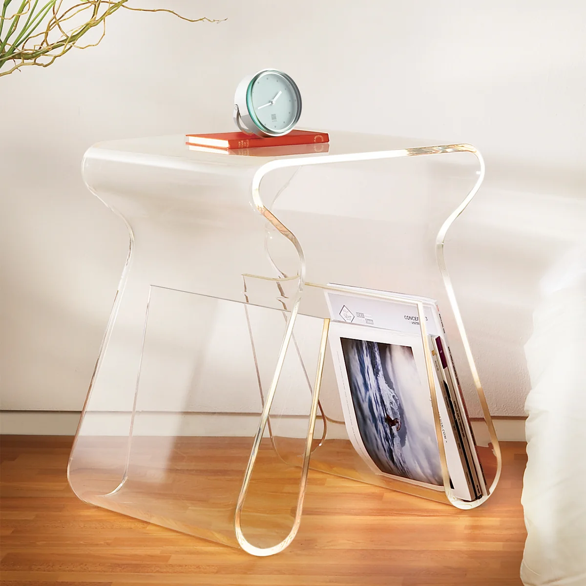 Umbra - Magino Hocker und Zeitschriftensammler, klar