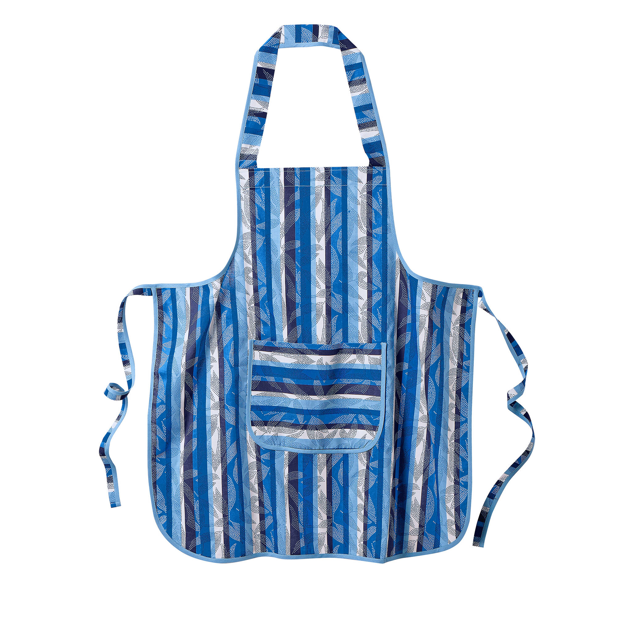 Tablier cuisine rayé forme bavette