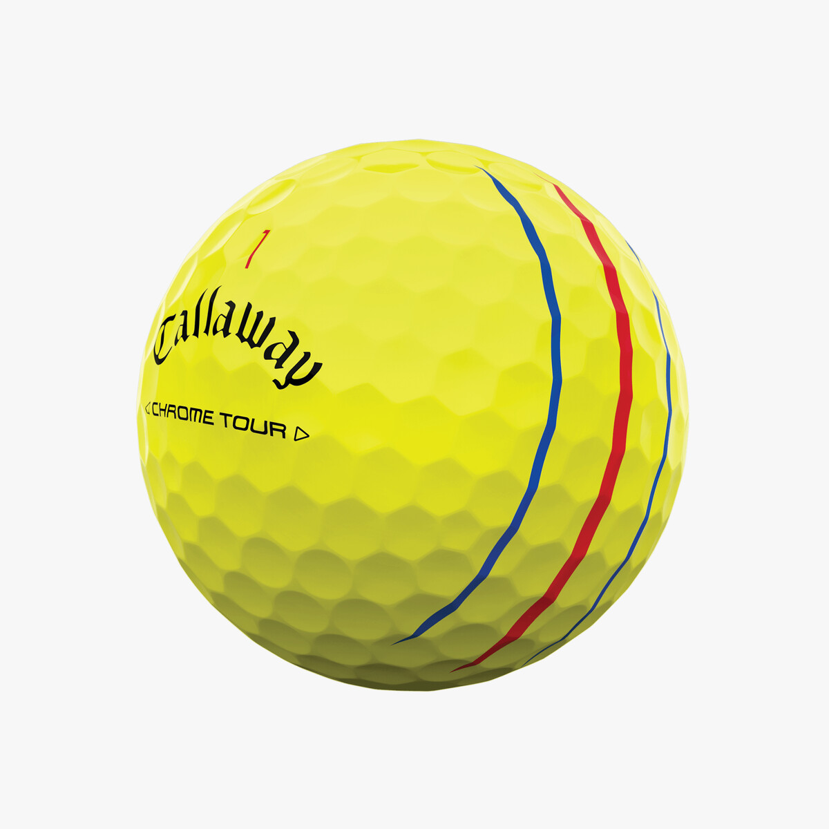 Chrome Tour Triple Track Yellow Golf Balls