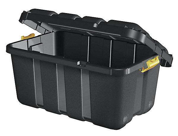 Coffre en plastique Skyda noir 111 L