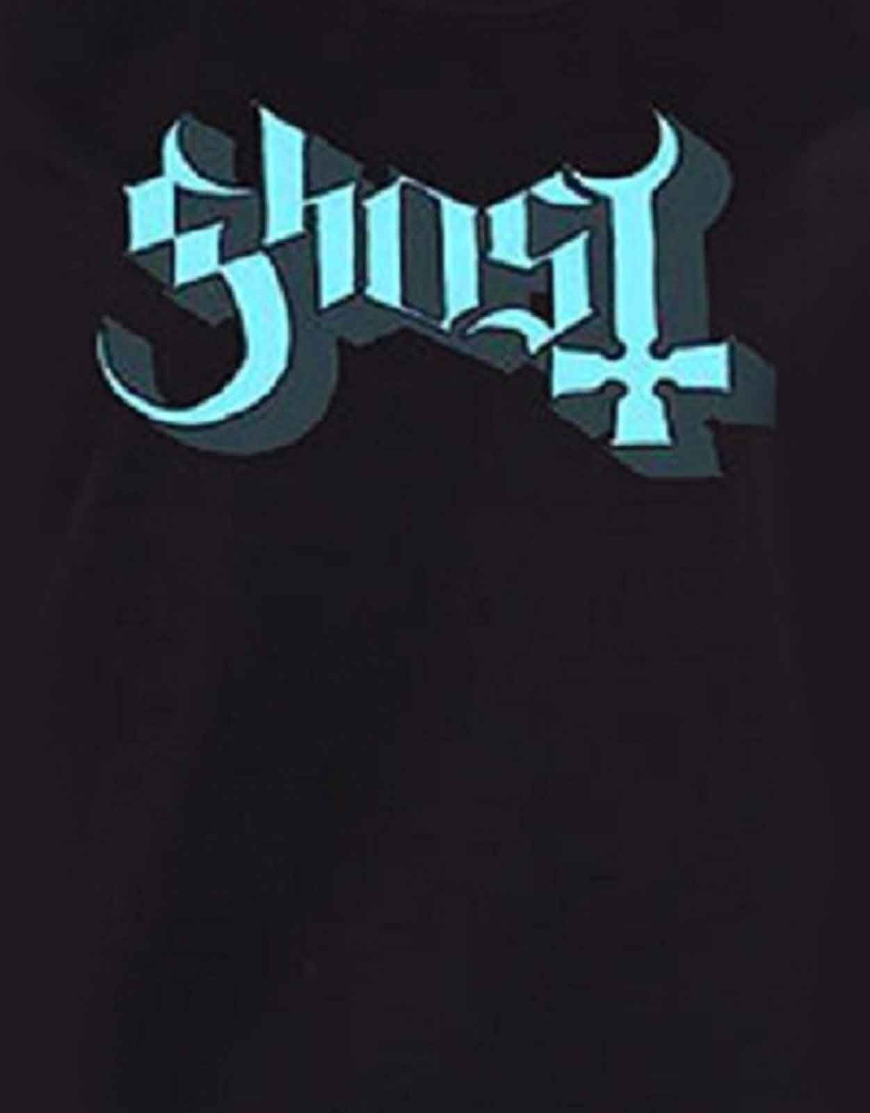 Ghost Blue Keyline Logo Skinny Fit T Shirt