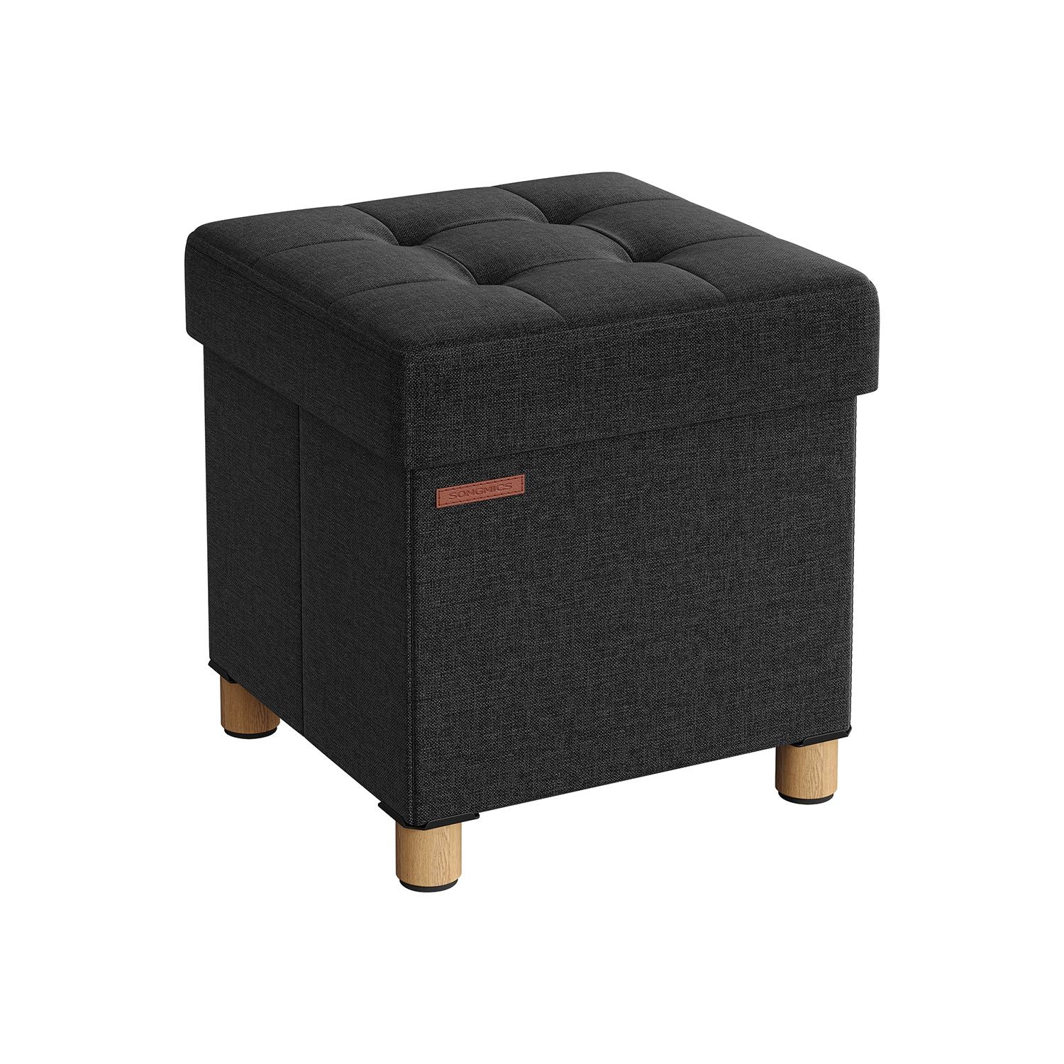 Pouf avec rangement pliable