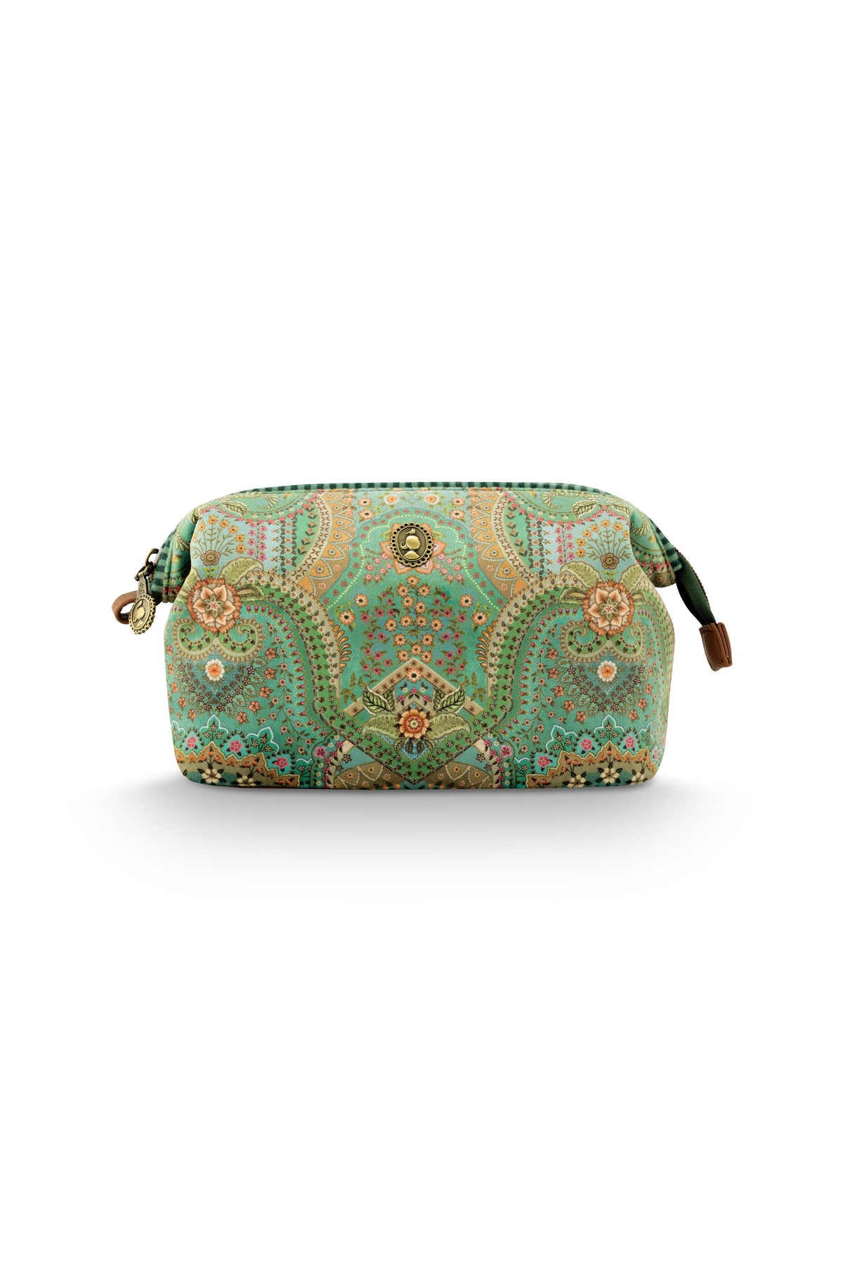 Pip Studio - Cooper Make-up Tasje Dames - Jabali - Groen - 22.5x9.5x15cm