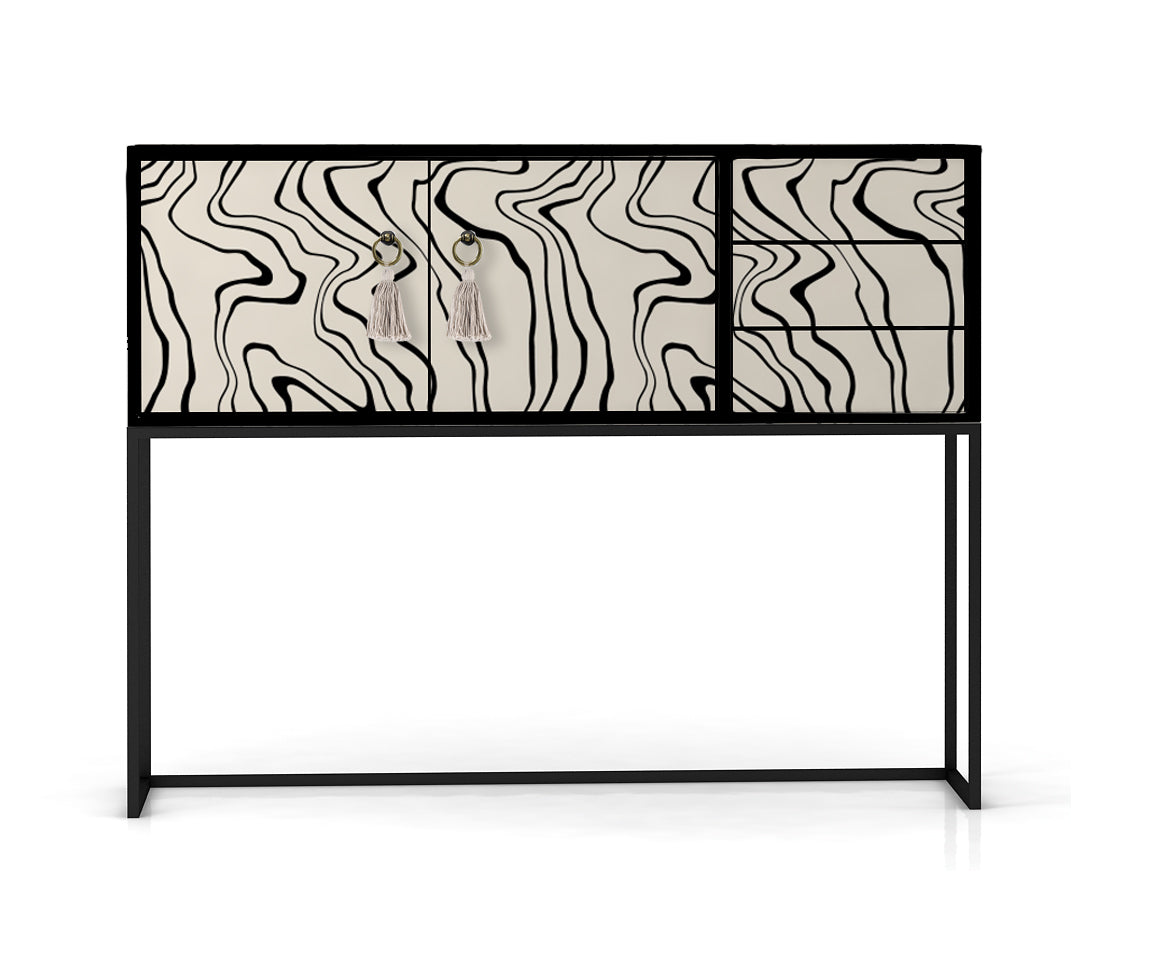Really Nice Things Cabinet Freya - Hout Marmer Textuur
