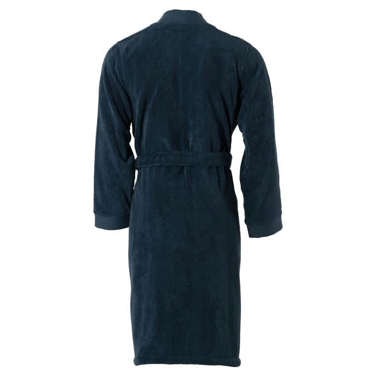 ROMEO - Peignoir homme coton moelleux bleu