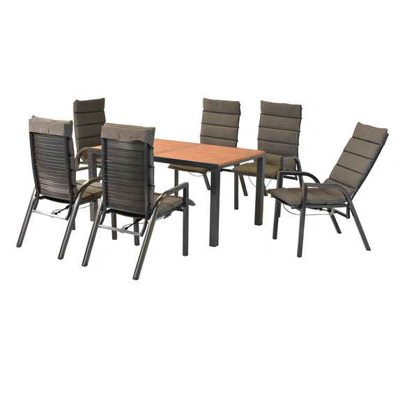 Gartenmöbel-Diningset »Siros«, 7 tlg., 6 Sitzplätze, Aluminium
