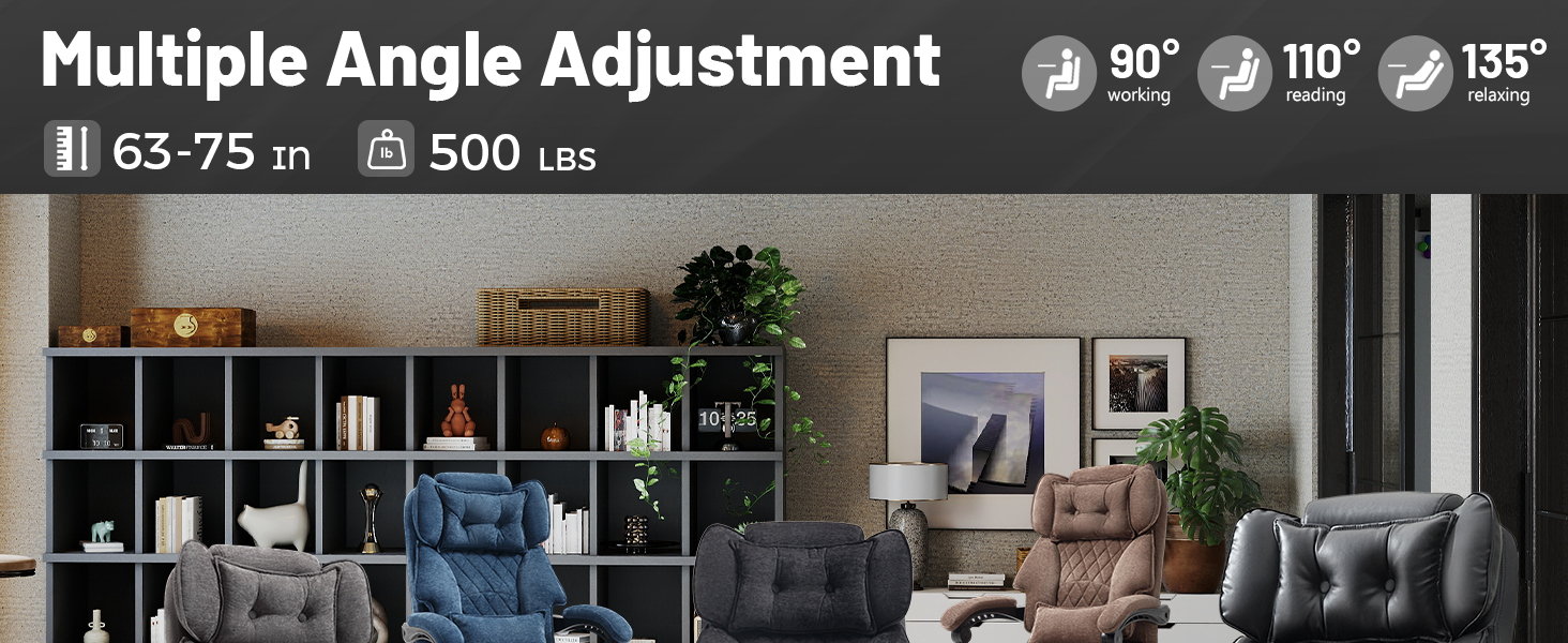 massage office chair big and tall with foot rest large heavy duty ergonomic executive desk chair