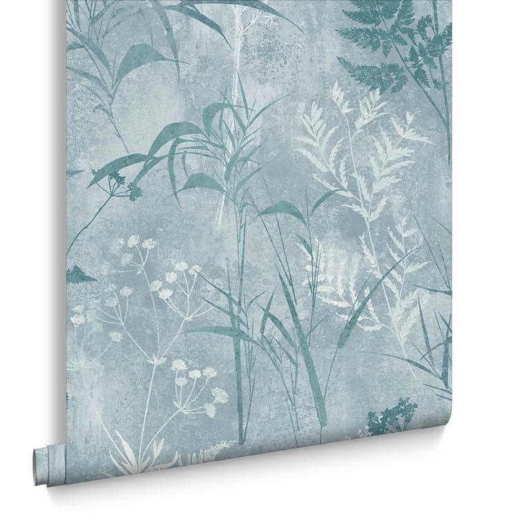 - papier peint restore bleu clair 1005x52cm