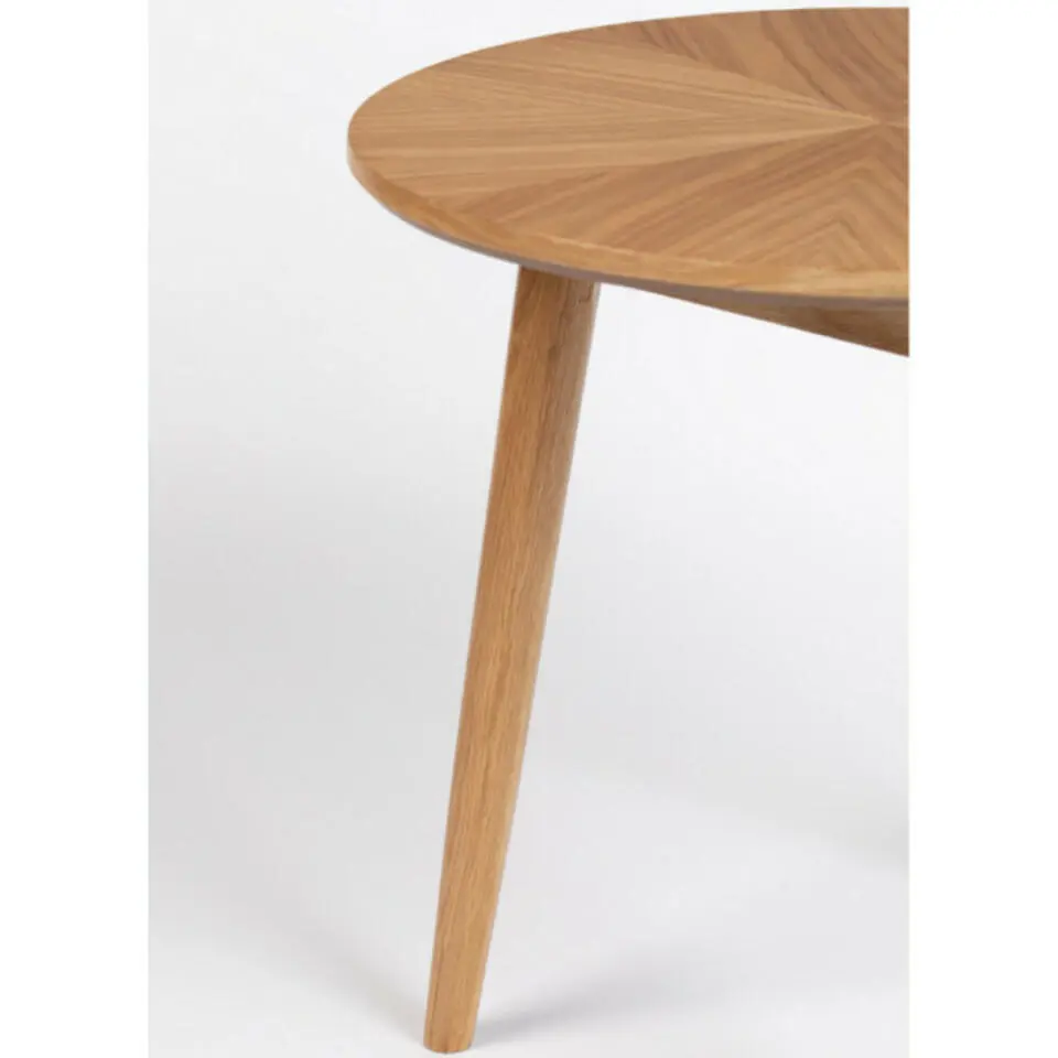 Housecraft Fabio Bijzettafel Rond Hout 50x50 cm Naturel